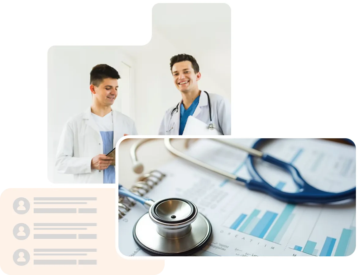 Healthcare professionals and Ordina workflow context